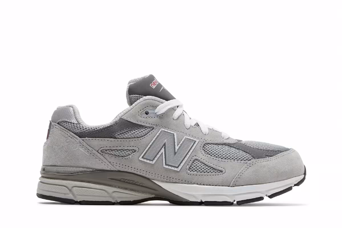 New Balance 990v3 Big Kid Grey, view 2