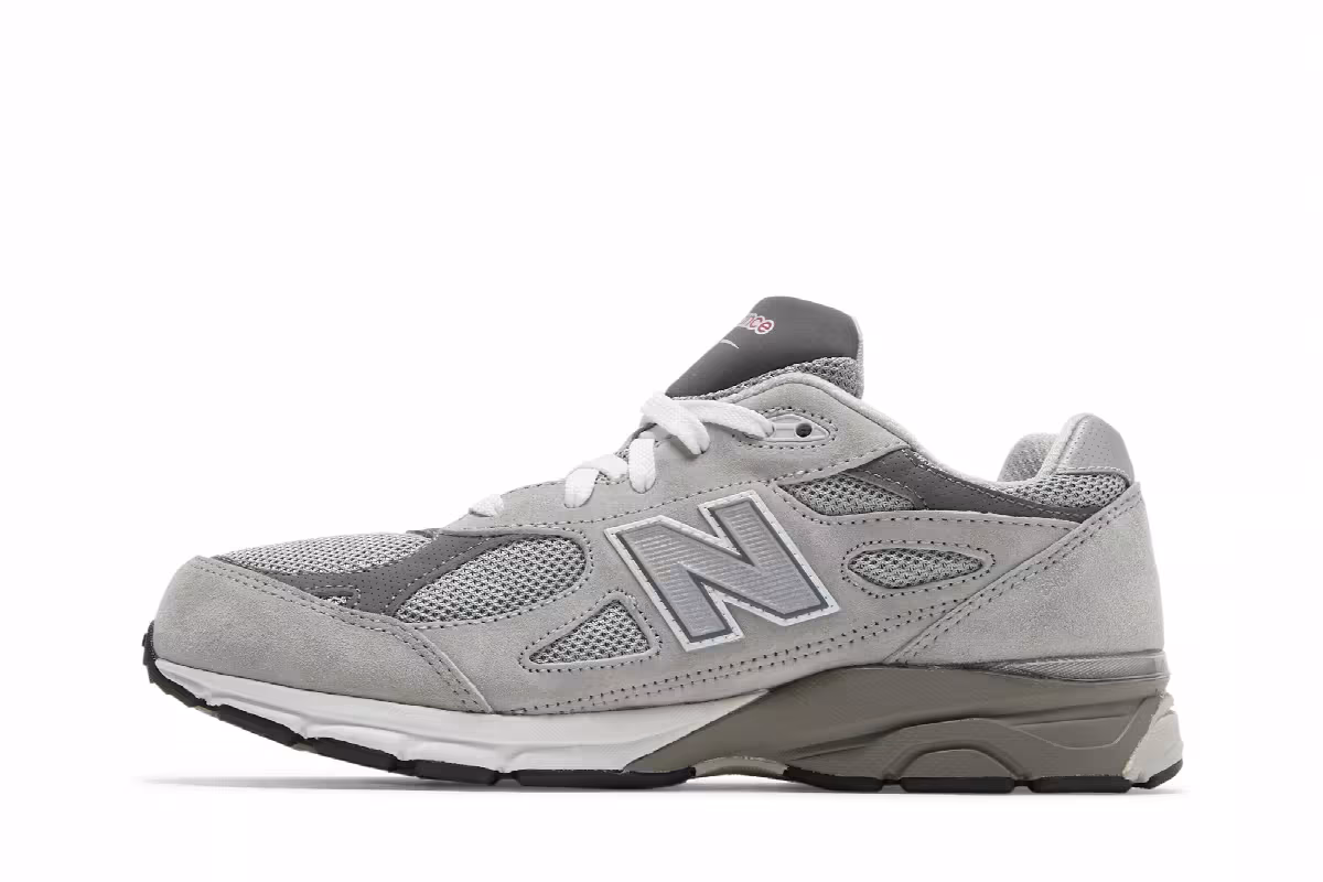 New Balance 990v3 Big Kid Grey, view 4