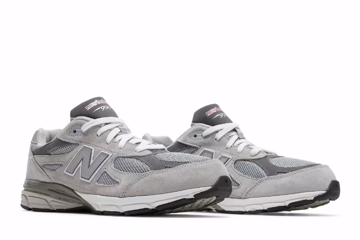 New Balance 990v3 Big Kid Grey, view 9