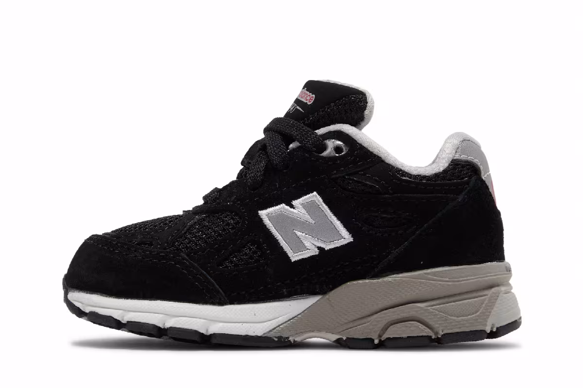 New Balance 990v3 Toddler Black, view 4