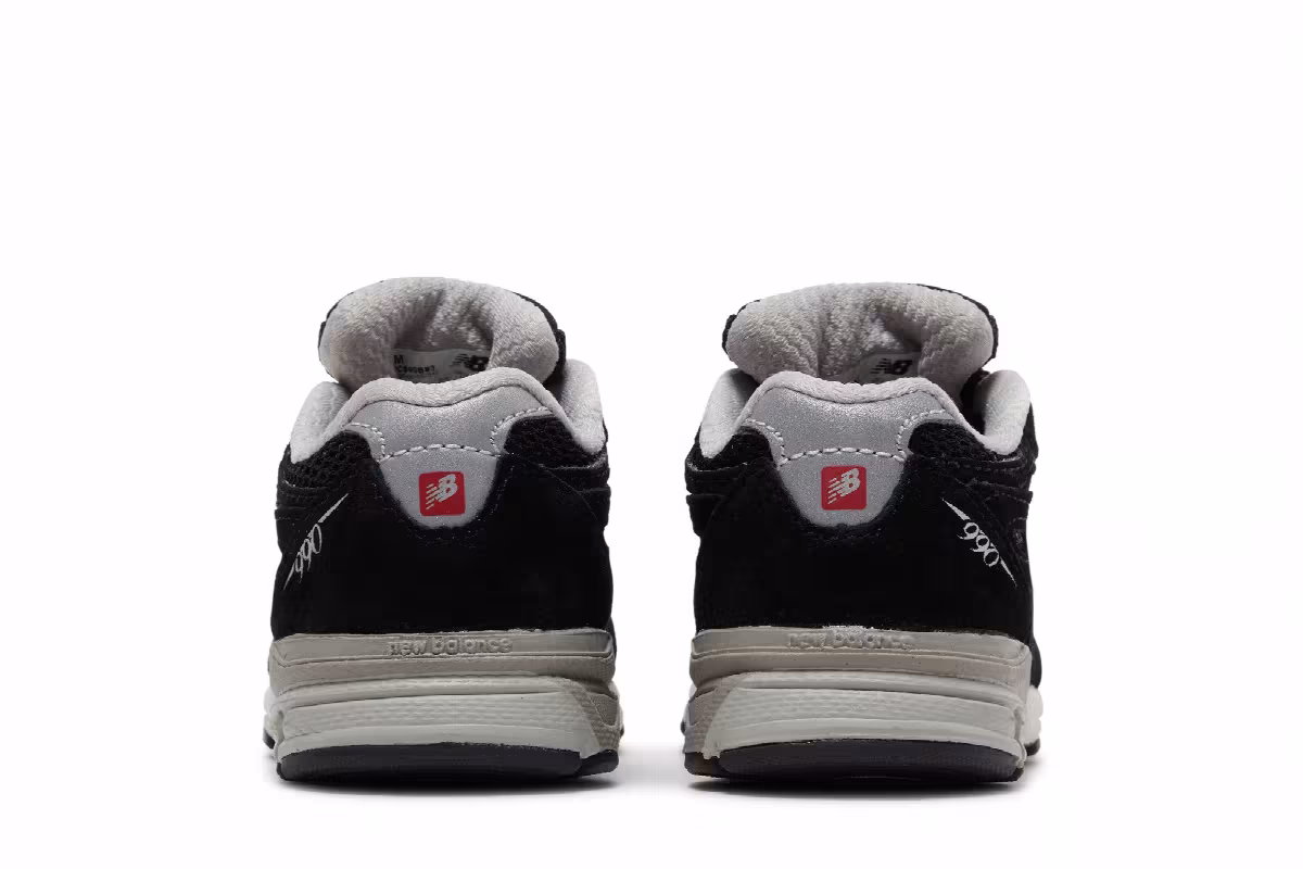 New Balance 990v3 Toddler Black, view 7