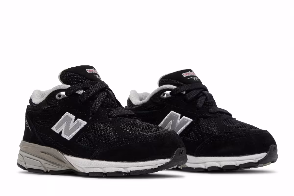 New Balance 990v3 Toddler Black, view 9