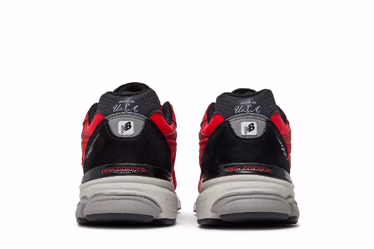 New Balance 990v3 Made In USA Red Suede, view 7