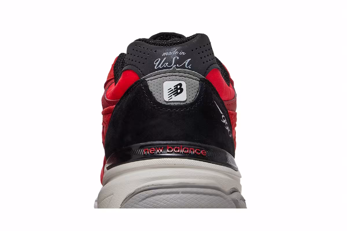 New Balance 990v3 Made In USA Red Suede, view 8