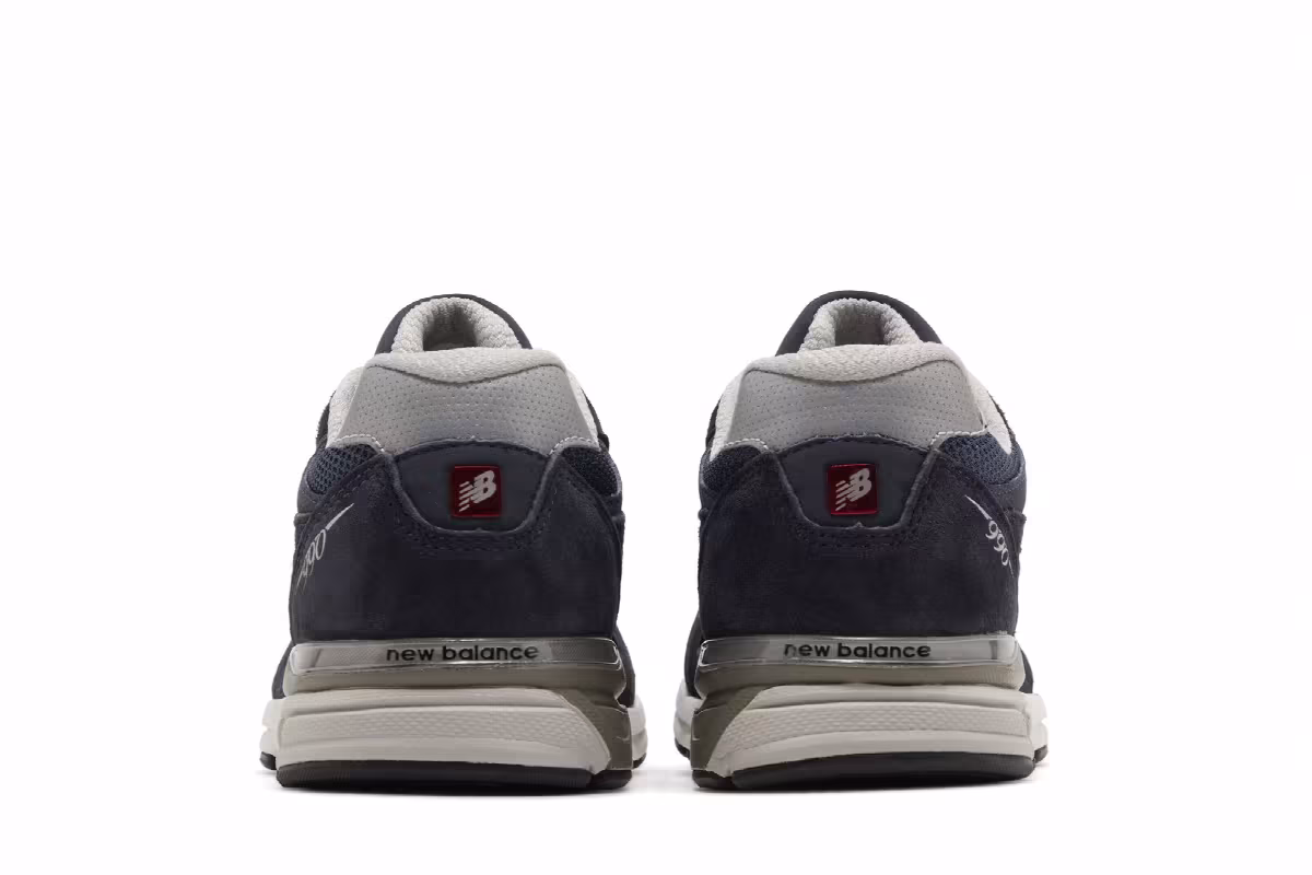 New Balance 990v3 Big Kid Navy, view 7