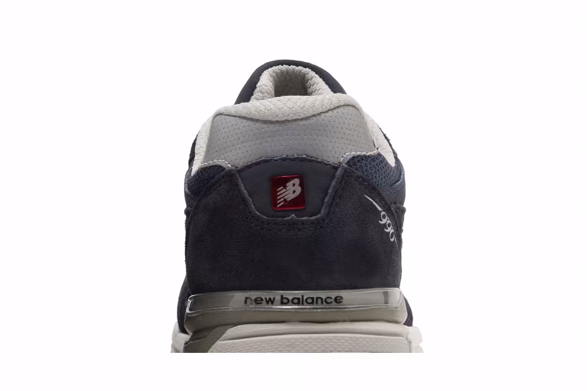 New Balance 990v3 Big Kid Navy, view 8