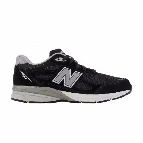 New Balance 990v3 Big Kid Wide 'Black Grey'