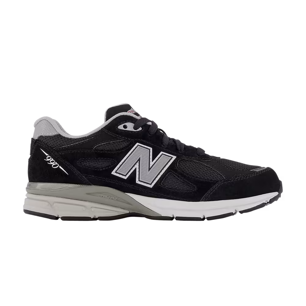 New Balance 990v3 Big Kid Wide Black Grey