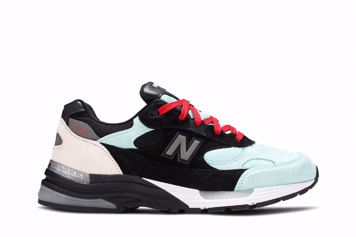 Amoeba Music x Nice Kicks x New Balance 992 Made in USA Peace Through Music - Black, view 2
