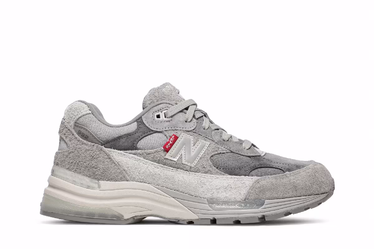 Levi’s x New Balance 992 Made in USA Grey Denim, view 2