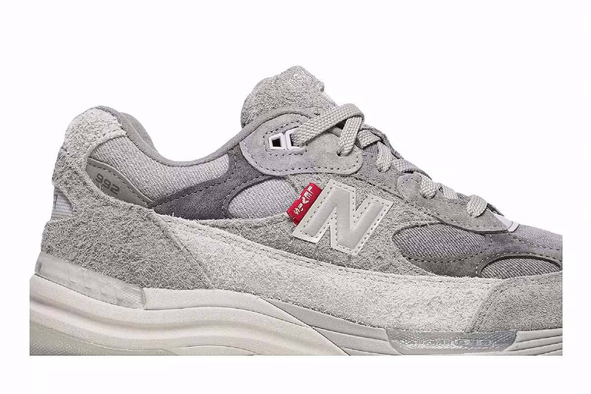 Levi’s x New Balance 992 Made in USA Grey Denim, view 3