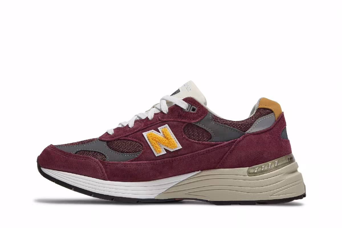 New Balance 992 Made in USA Burgundy, view 4