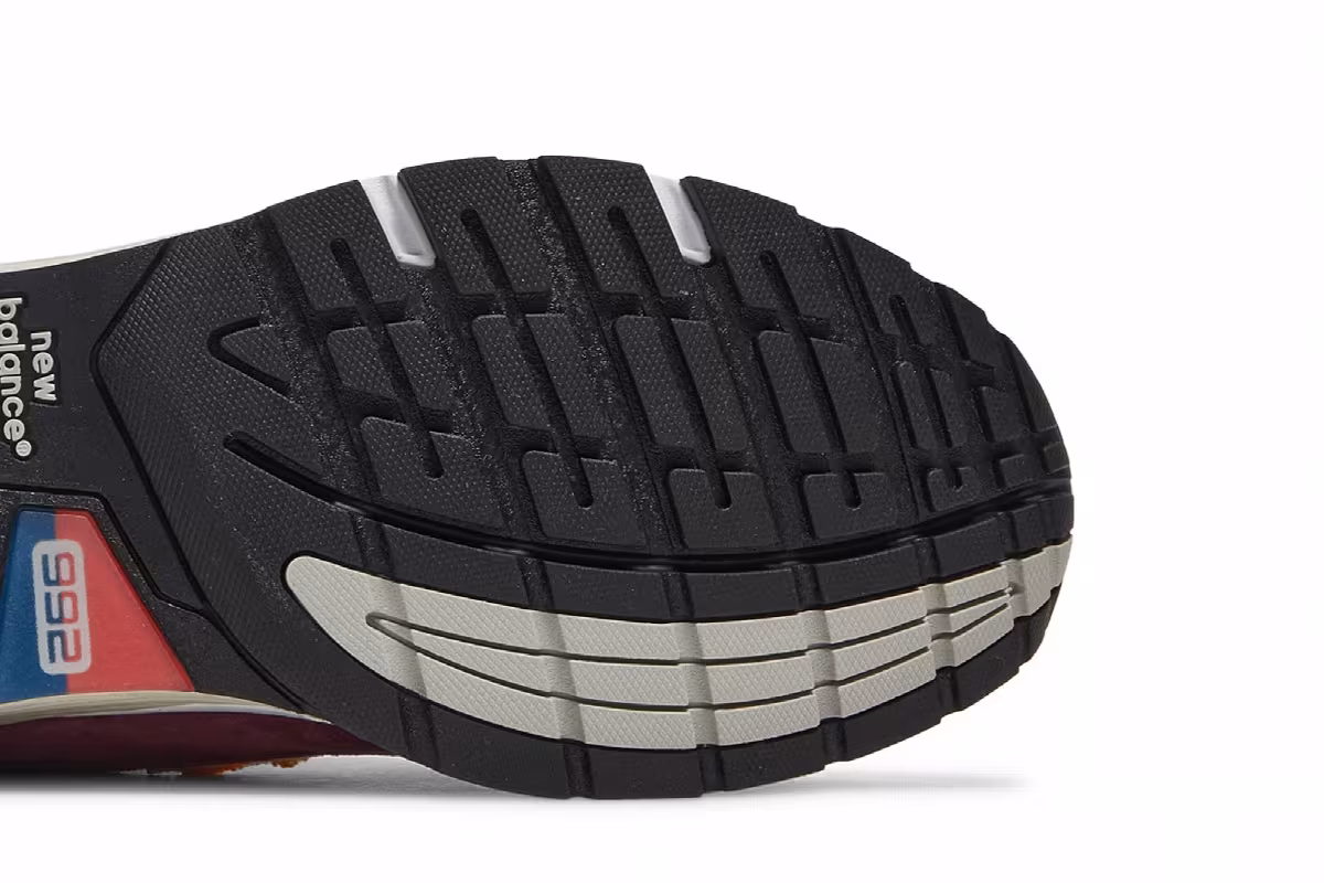 New Balance 992 Made in USA Burgundy, view 6