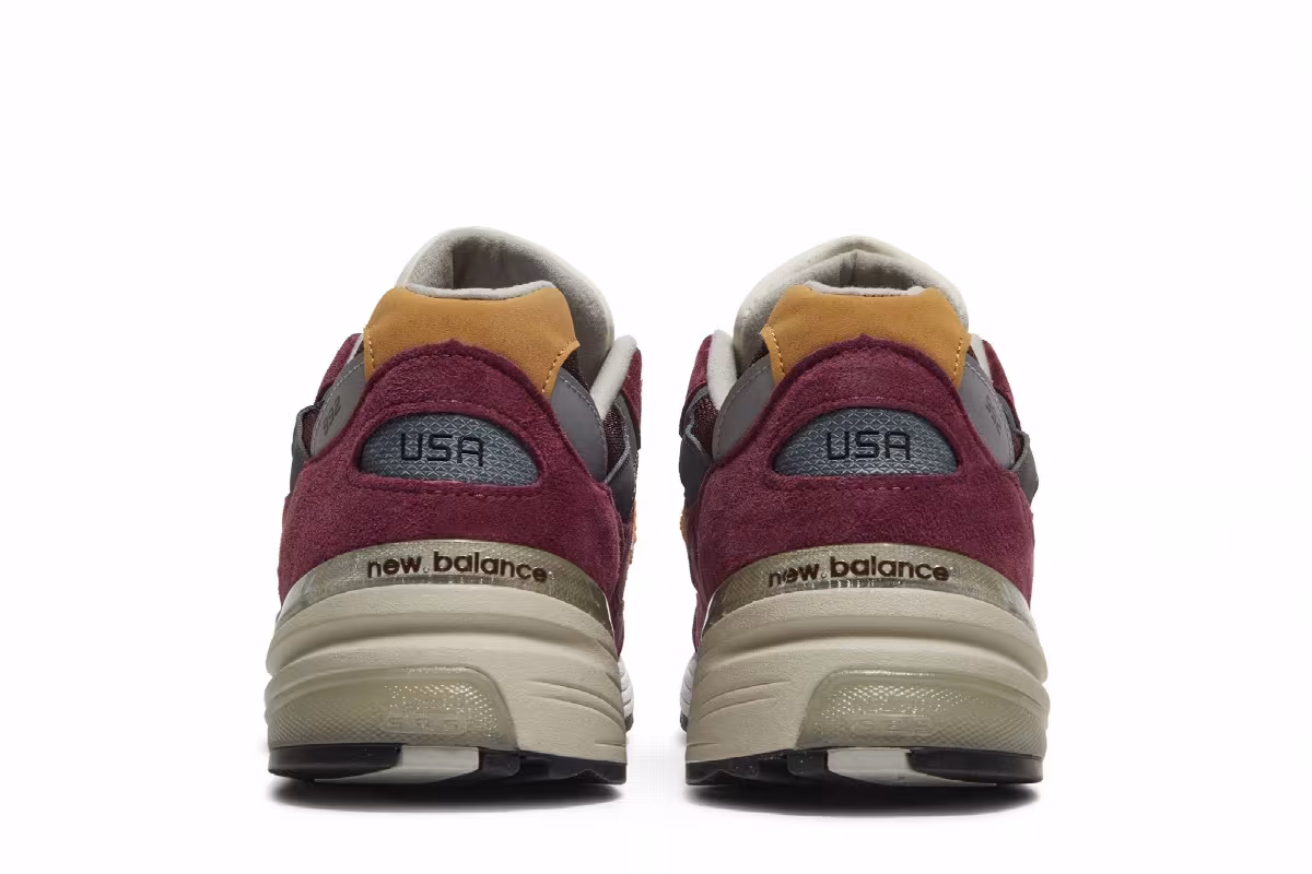 New Balance 992 Made in USA Burgundy, view 7