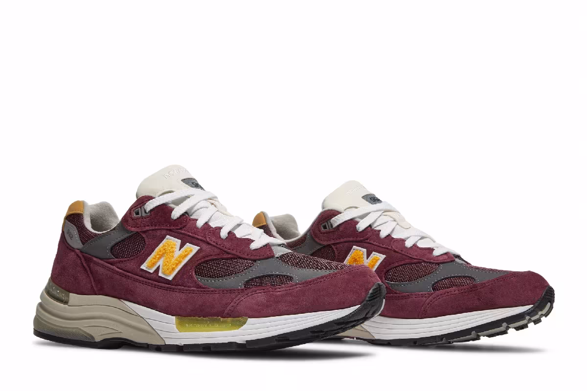 New Balance 992 Made in USA Burgundy, view 9