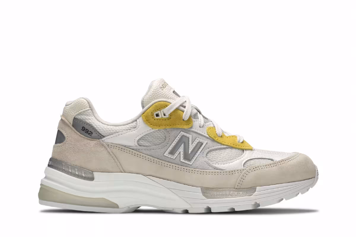 Paperboy Paris x New Balance 992 Made in USA Fried Egg, view 2