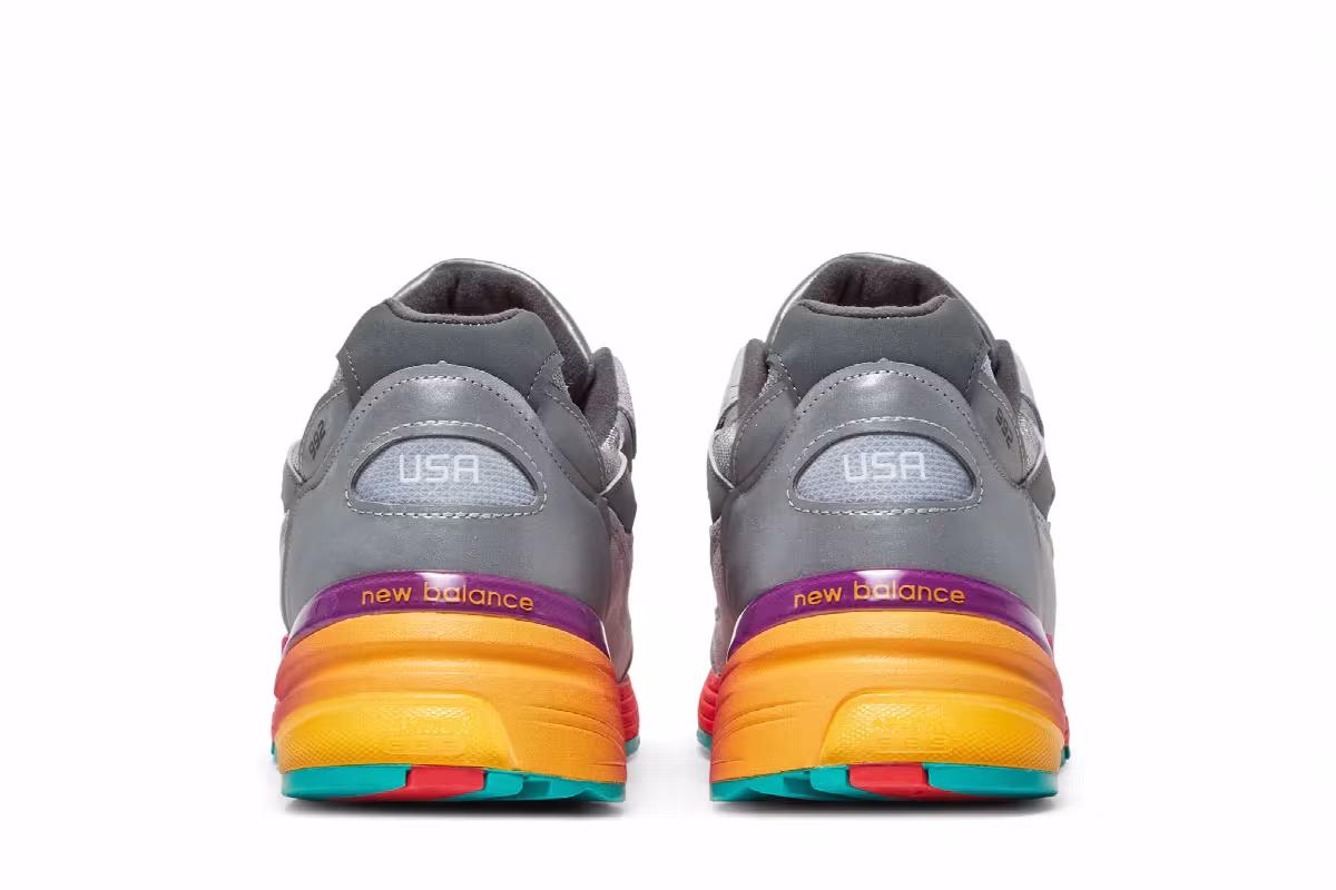 New Balance 992 Made in USA Grey Multi, view 7