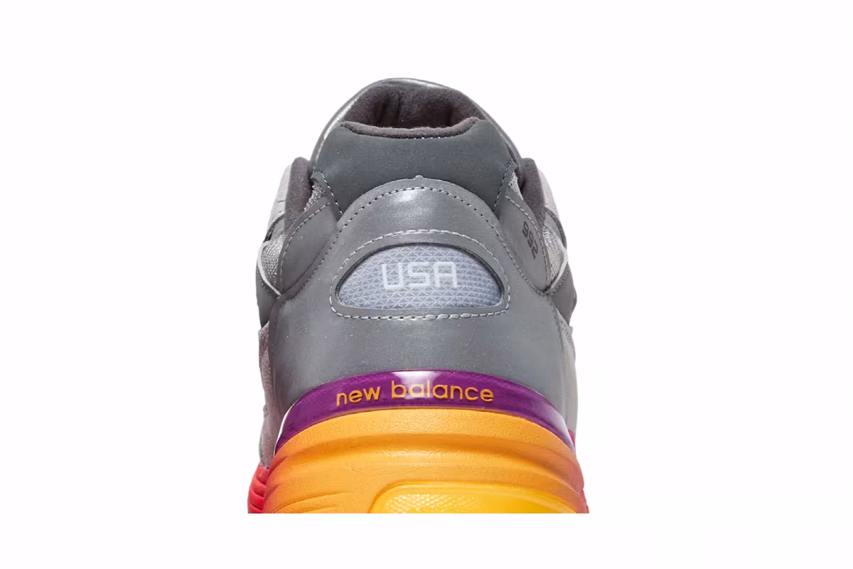 New Balance 992 Made in USA Grey Multi, view 8