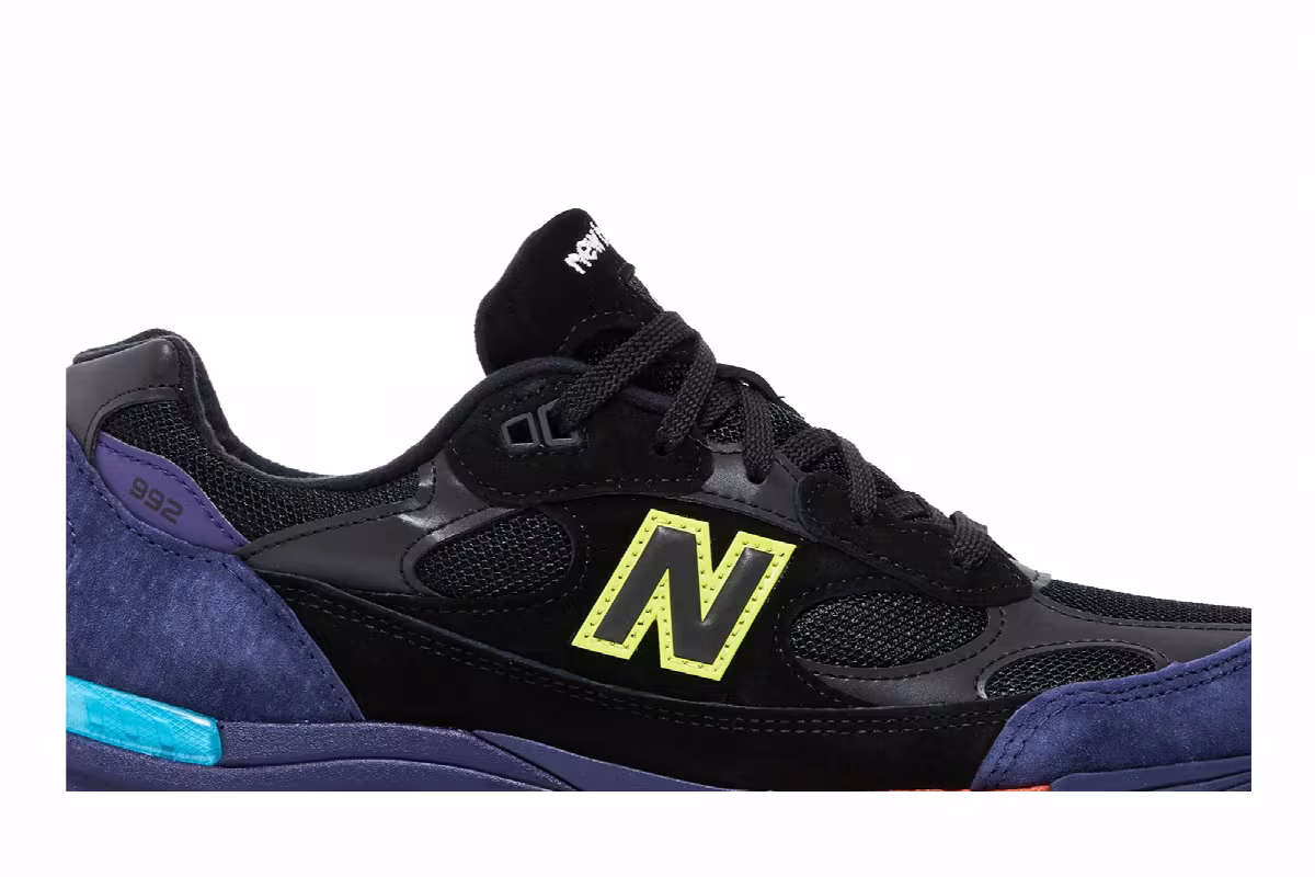 New Balance 992 Made in USA Black Purple, view 3