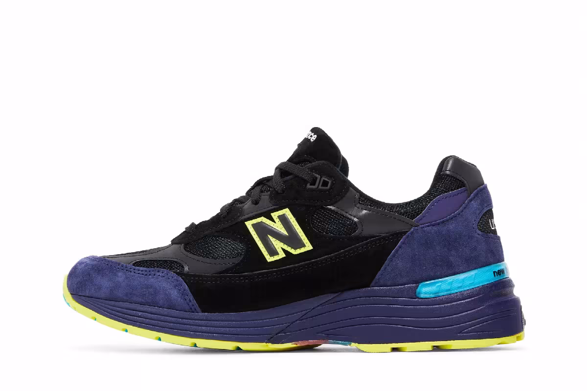 New Balance 992 Made in USA Black Purple, view 4