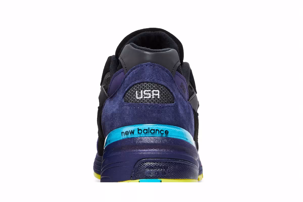 New Balance 992 Made in USA Black Purple, view 8
