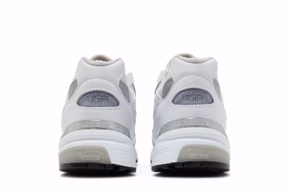 New Balance 992 Made in USA White Silver, view 7