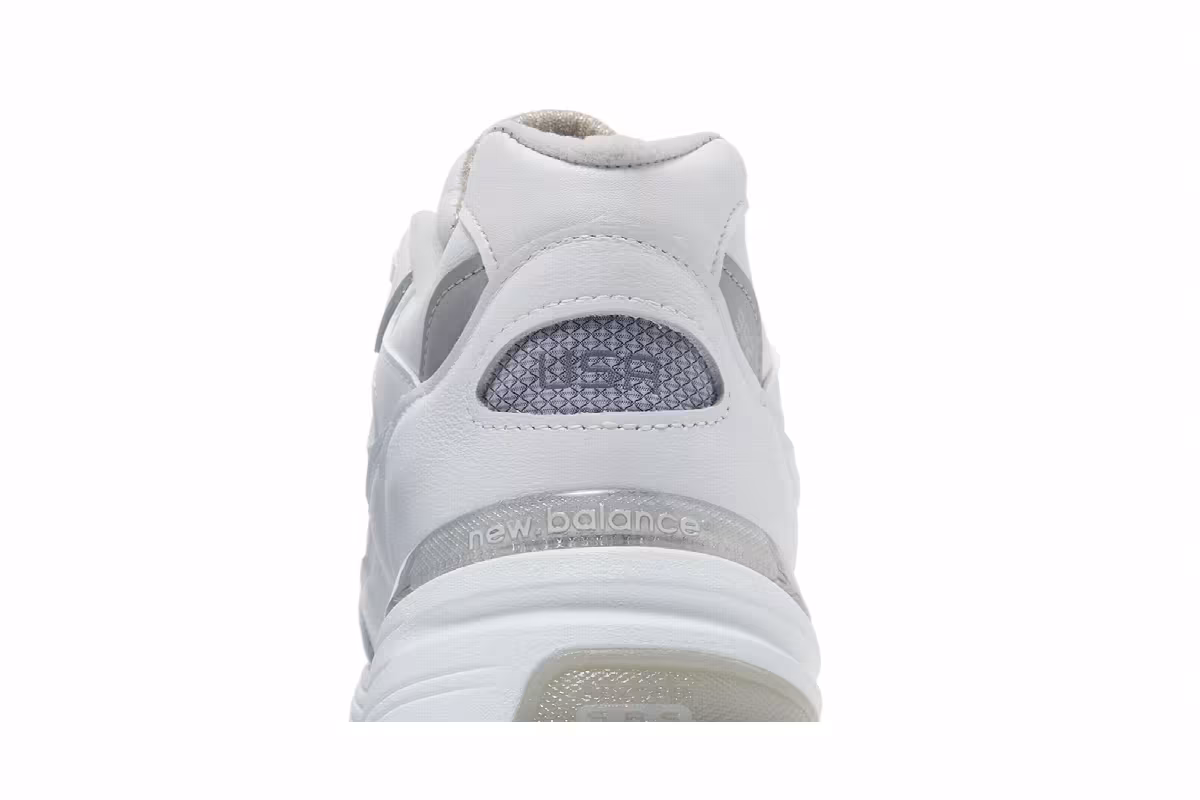 New Balance 992 Made in USA White Silver, view 8