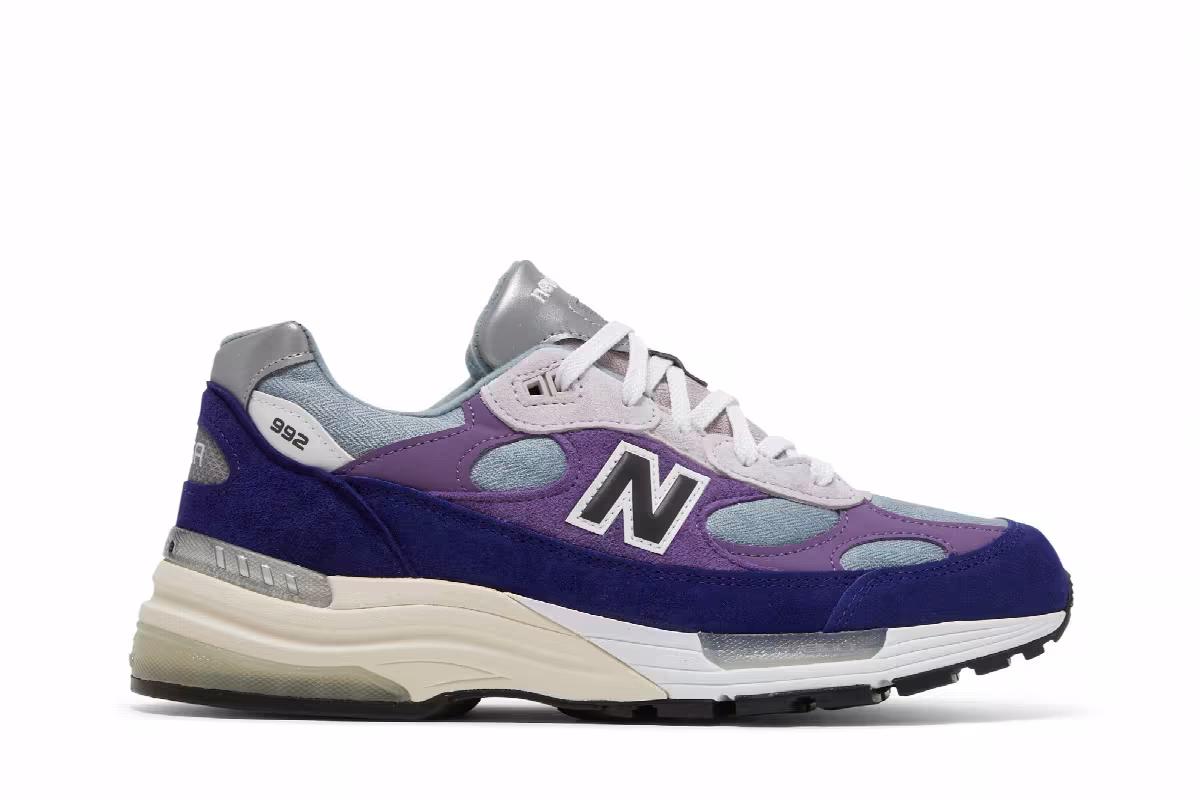 New Balance 992 Made in USA Violet Purple, view 2