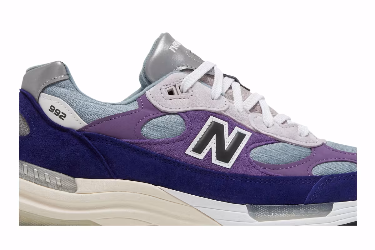 New Balance 992 Made in USA Violet Purple, view 3