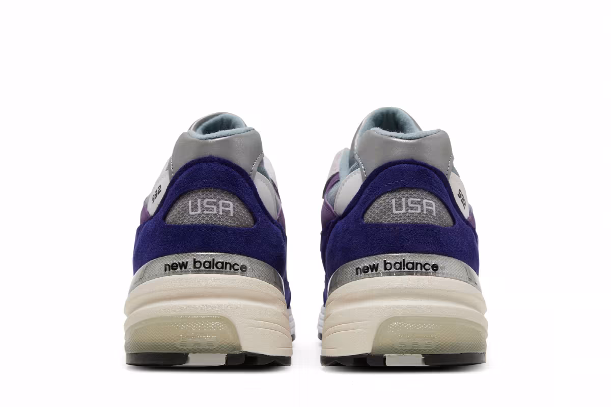 New Balance 992 Made in USA Violet Purple, view 7