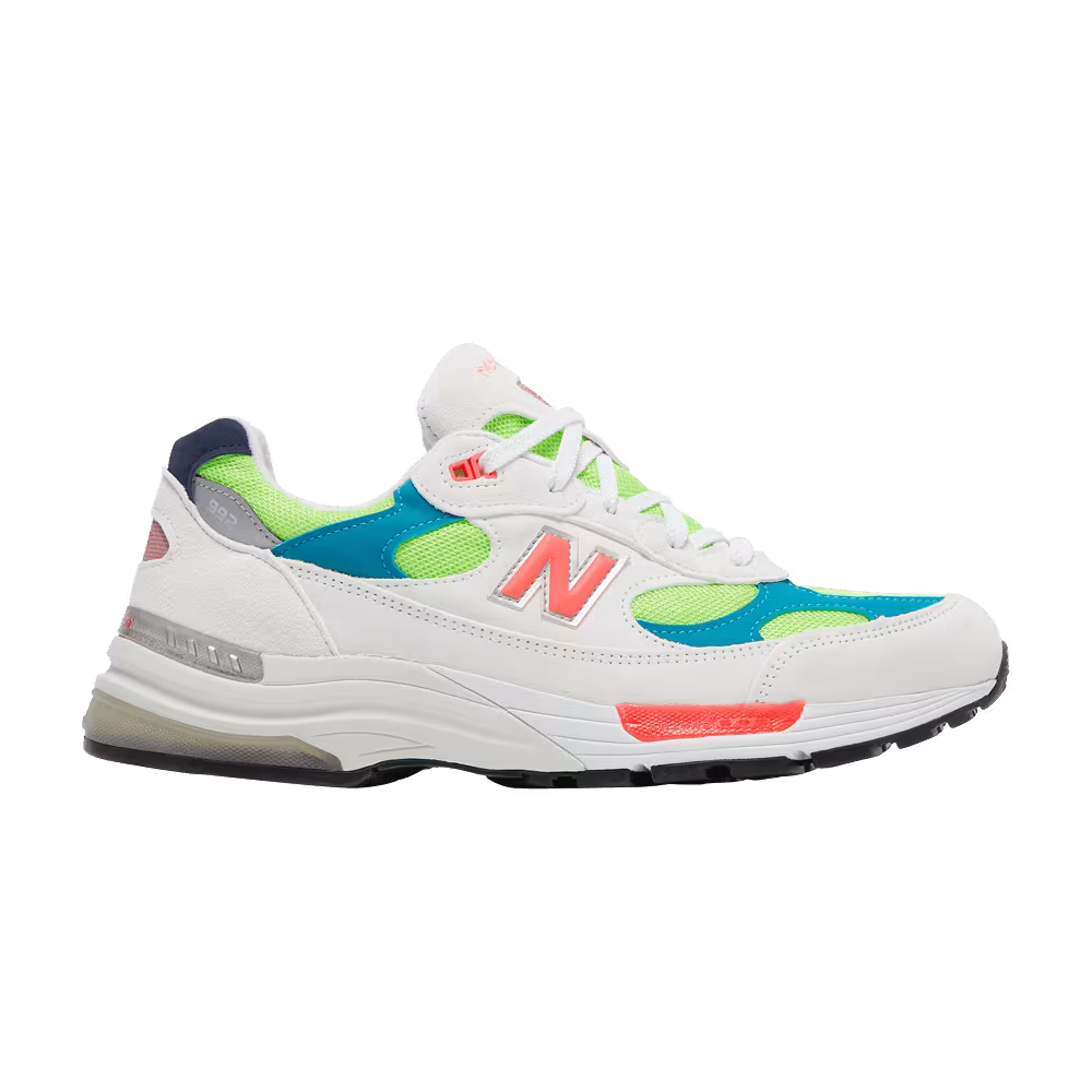 New Balance 992 Made in USA White Neon