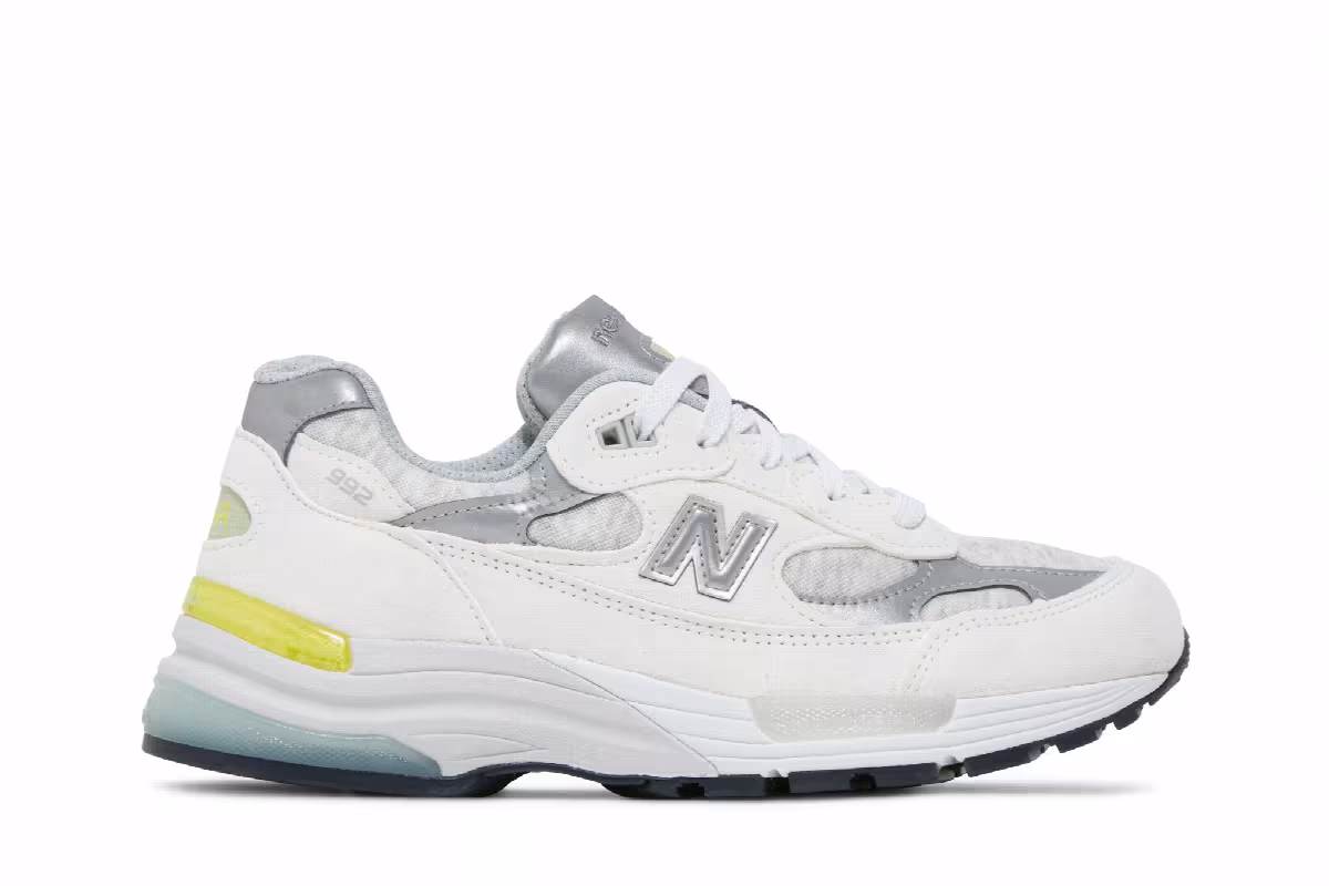New Balance Women's 992 Made in USA White Cyclone, view 2
