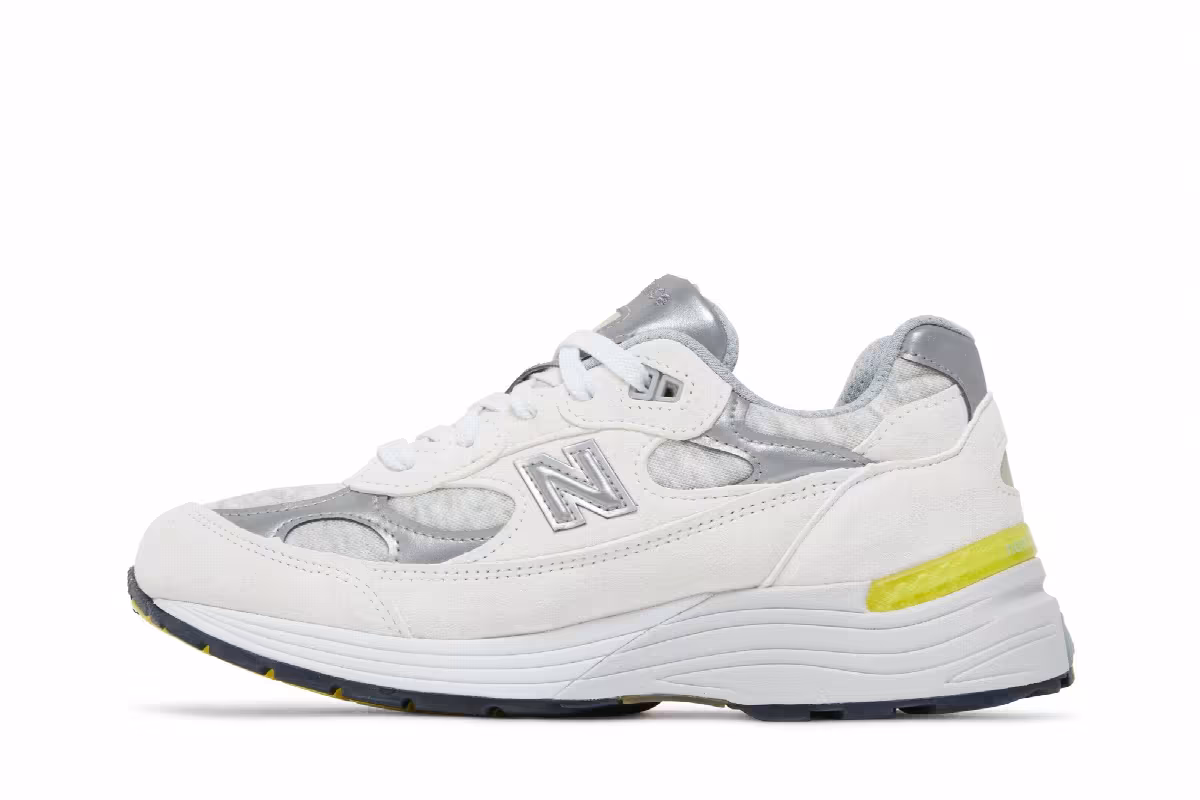 New Balance Women's 992 Made in USA White Cyclone, view 4