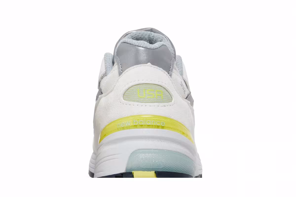 New Balance Women's 992 Made in USA White Cyclone, view 8