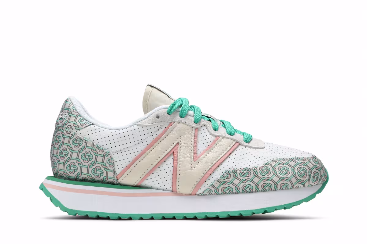 Casablanca x New Balance 237 Munsell White Green, view 2