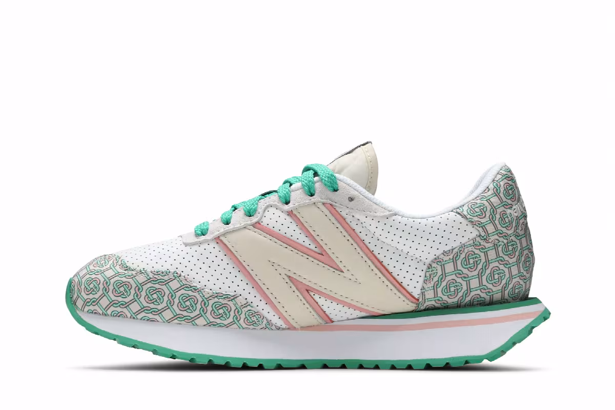 Casablanca x New Balance 237 Munsell White Green, view 4
