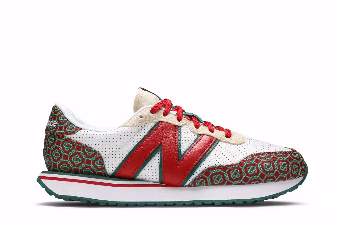 Casablanca x New Balance 237 Red Monogoram, view 2