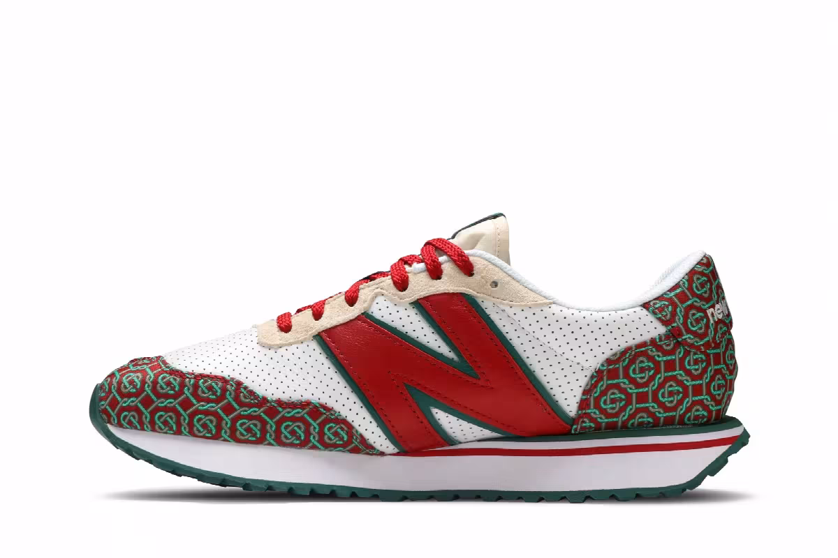 Casablanca x New Balance 237 Red Monogoram, view 4