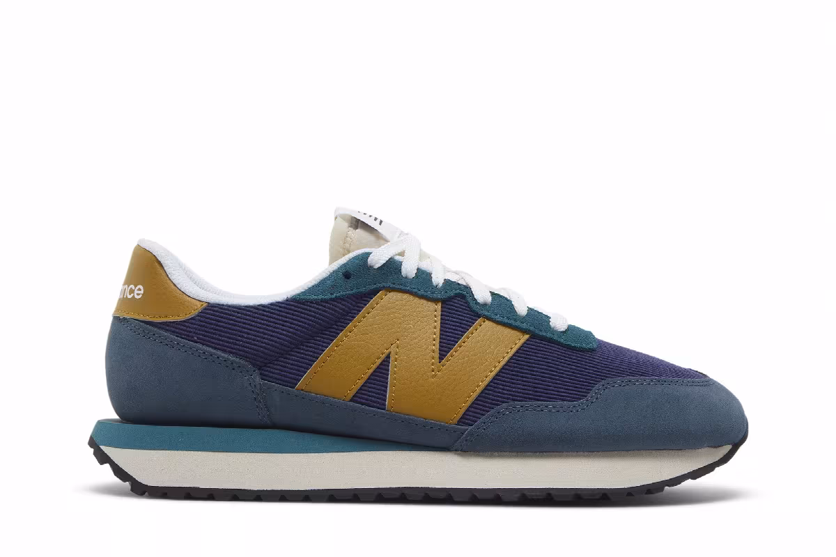 New Balance 237 Mountain Teal Gold Moss, view 2