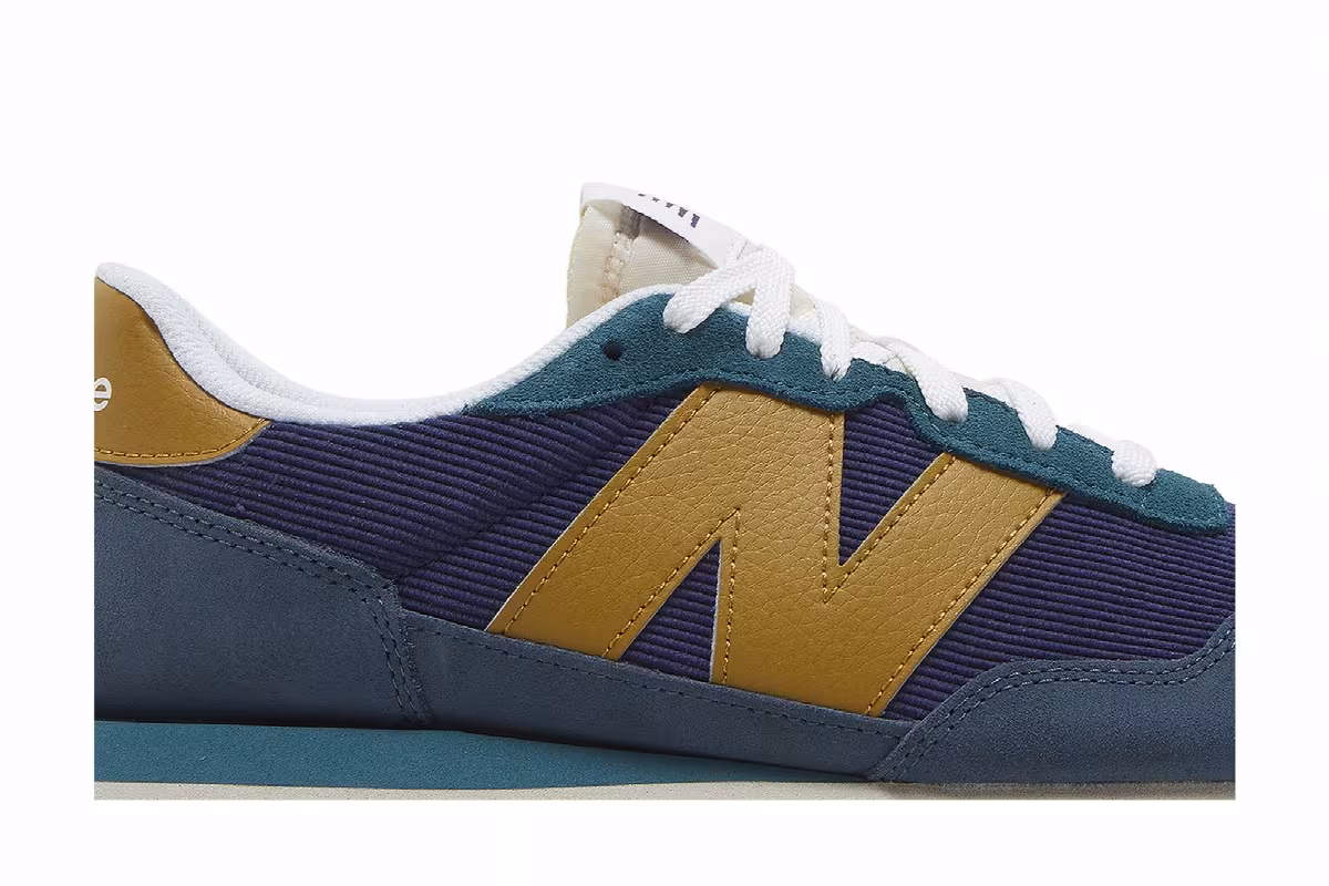 New Balance 237 Mountain Teal Gold Moss, view 3