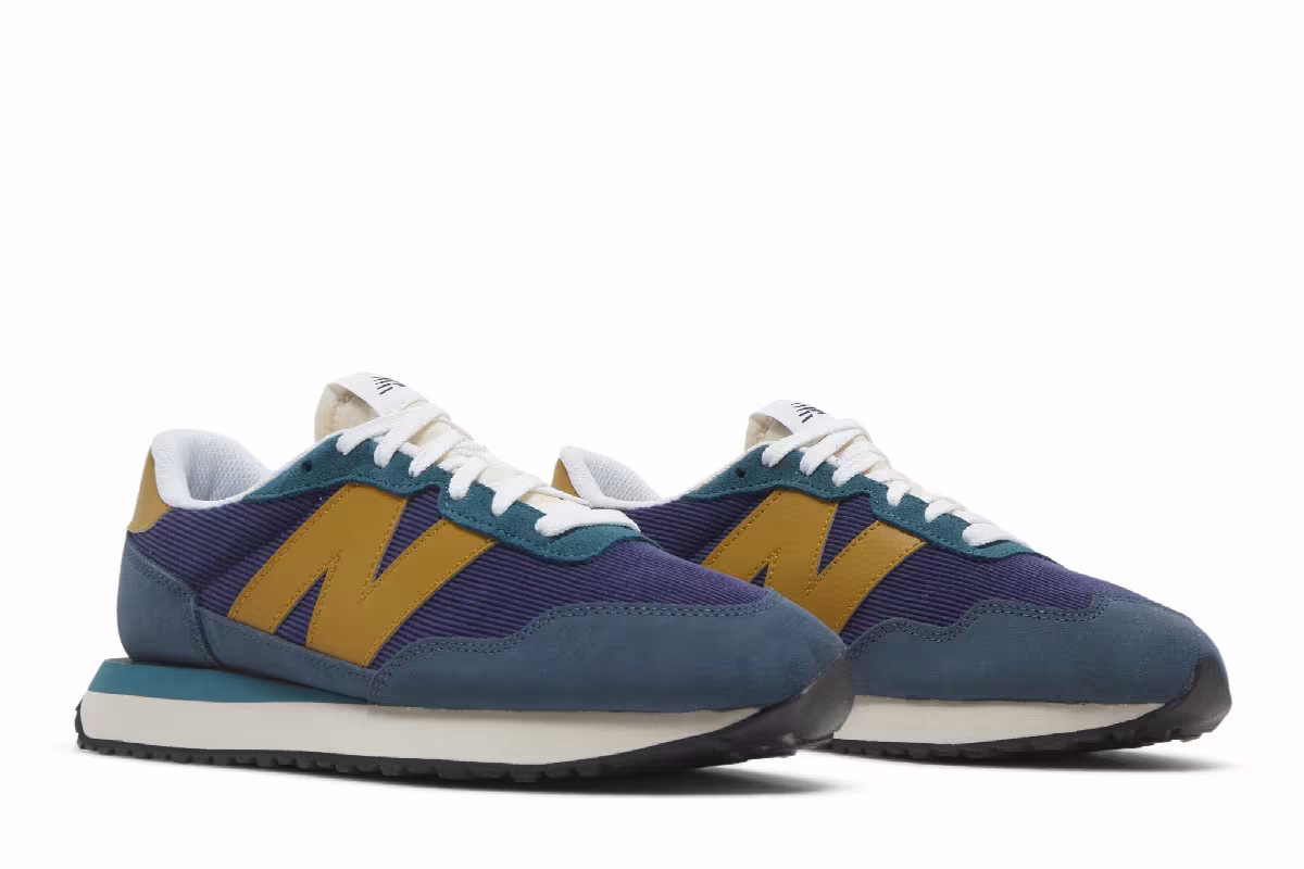 New Balance 237 Mountain Teal Gold Moss, view 9