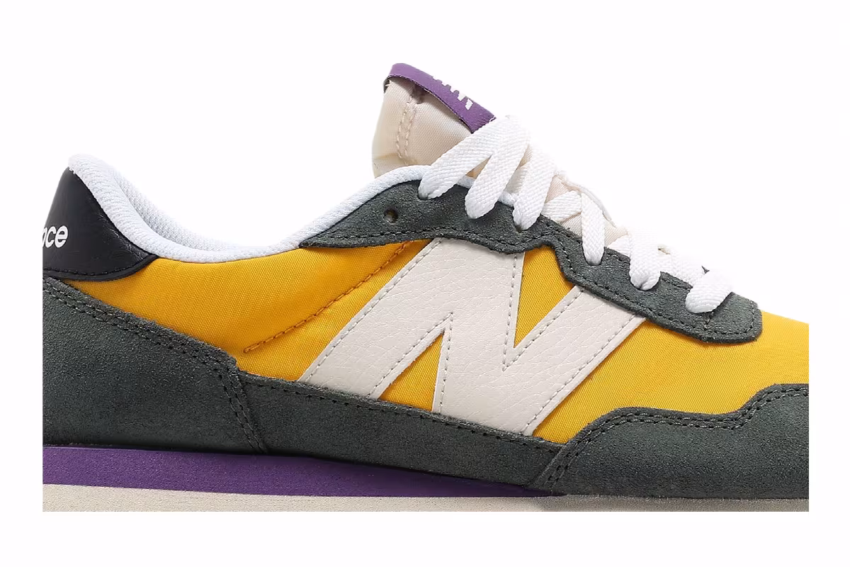 New Balance Women's 237 Team Gold Black Spruce, view 3