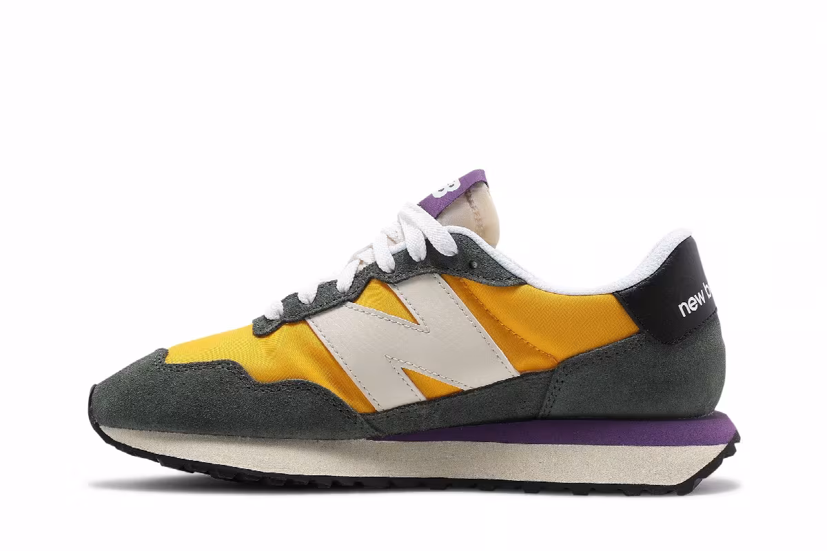 New Balance Women's 237 Team Gold Black Spruce, view 4
