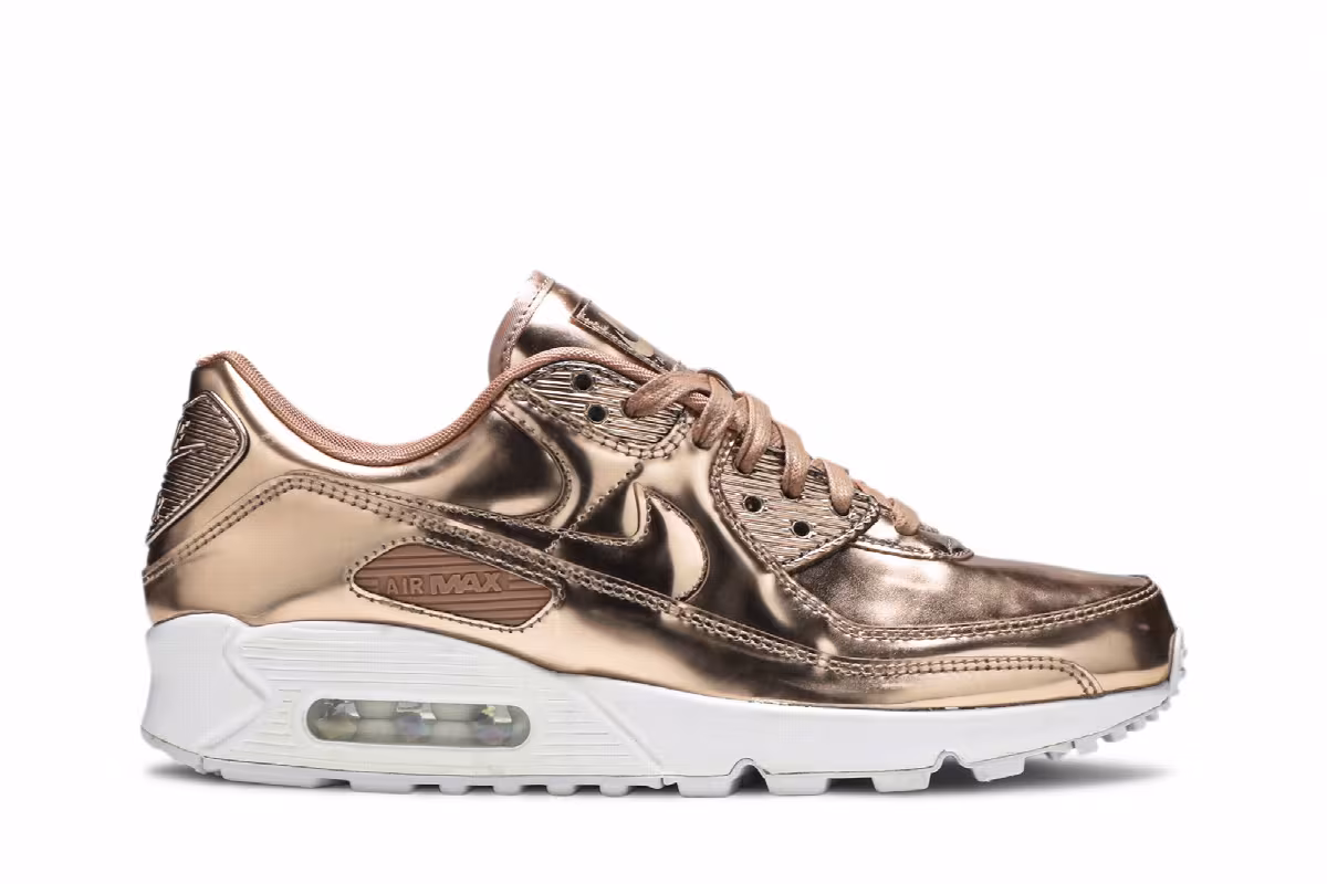 Nike Women's Air Max 90 Metallic Pack - Rose Gold, view 2