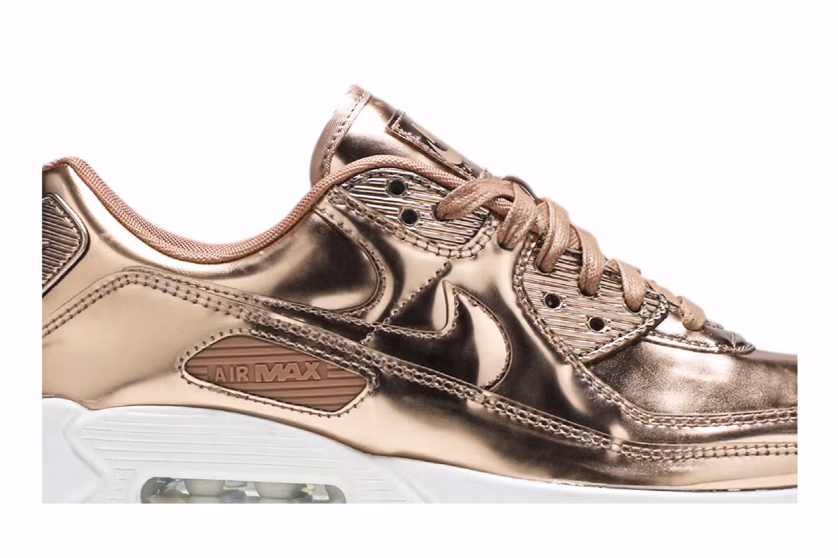 Nike Women's Air Max 90 Metallic Pack - Rose Gold, view 3