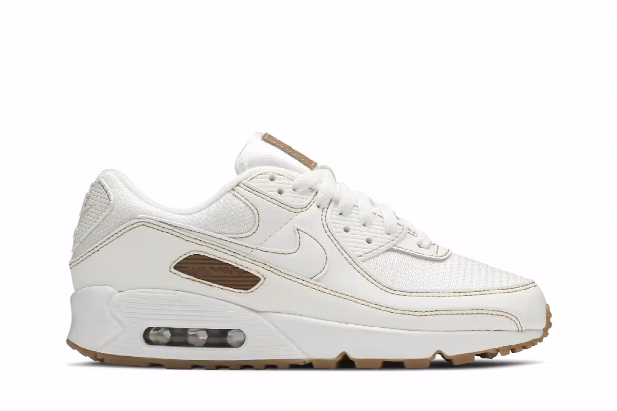 Nike Women's Air Max 90 Twist Summit White Gum, view 2