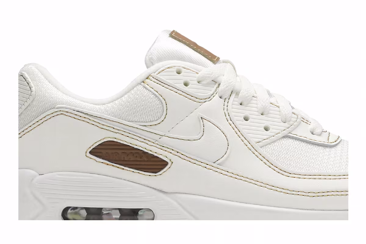 Nike Women's Air Max 90 Twist Summit White Gum, view 3