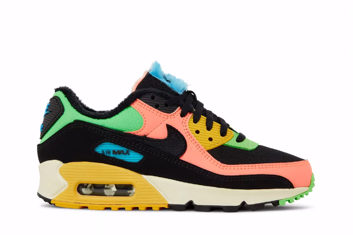 Nike Women's Air Max 90 Fur Multi-Color, view 2