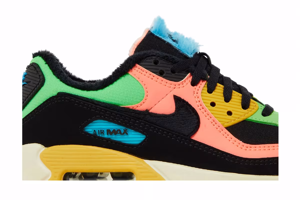 Nike Women's Air Max 90 Fur Multi-Color, view 3