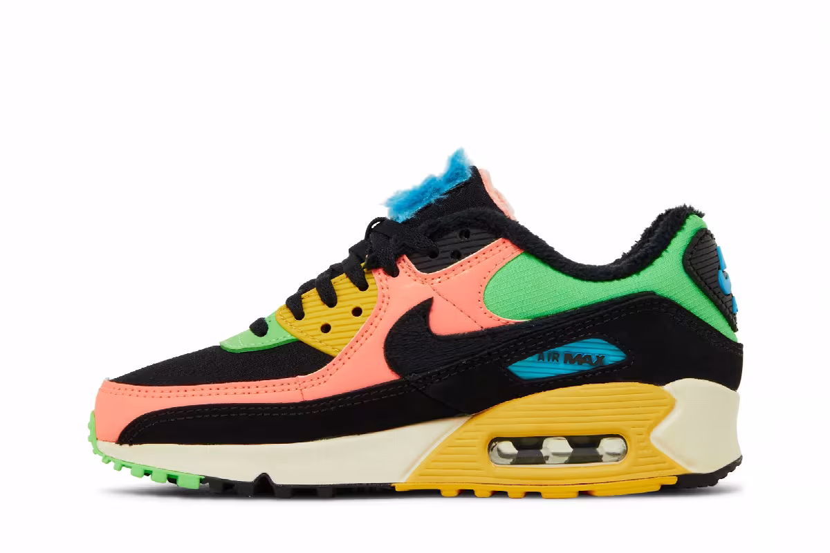 Nike Women's Air Max 90 Fur Multi-Color, view 4